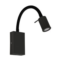 Tazzoli 3.5W LED Switched Flexible Reading Wall Light with USB Black / Warm White - 202779