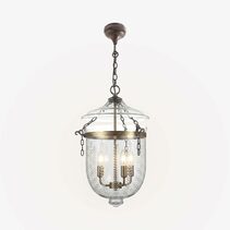 Bell Jar Pendant Medium Brass - ELKH307