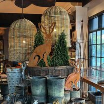 Rattan 1 Light Bell Pendant Small - ELPYRR7500NA