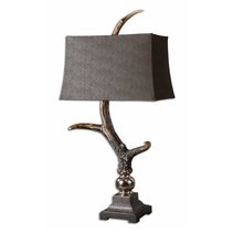 Stag Horn Dark Shade Table Lamp - 27960