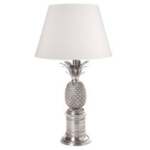 Bermuda Table Lamp Antique Brown Silver With Shade - ELANK21675AS
