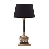 Sabu Table Lamp Dark Antique Brass With Shade - ELANK29212DKABBLK