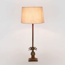 Caribbean Table Lamp Brown With Shade - ELANK62178BRN