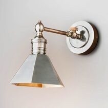 Mayfair Wall Light With Metal Shade Antique Silver - ELPIM50193AS