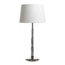 Chapman Table Lamp Antique Silver With Shade - ELPIM50776AS