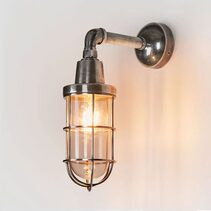 Starboard Outdoor Wall Light Antique Silver IP54 - ELPIM51046AS