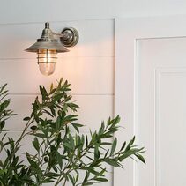 Clark Outdoor Wall Light Antique Silver IP54 - ELPIM51368AS