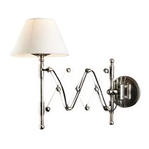 Sutton Wall Lamp Antique Silver With Shade - ELPIM57142AS
