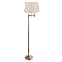 Macleay Floor Lamp Antique Brass With Shade - ELPIM57544AB