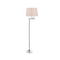 Macleay Floor Lamp Antique Silver With Shade - ELPIM57544AS