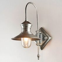 St James Outdoor Wall Light Antique Silver IP54 - ELPIM59526AS