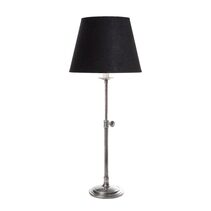 Davenport Table Lamp Antique Silver With Shade - ELPIM59910AS