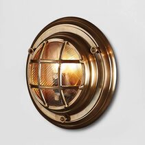 Jervis Porthole 1 Light Wall Lamp Brass - ELPIM59986AB