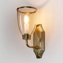 Westbrook Wall Light With Glass Shade Brass - ELPIM85350AB