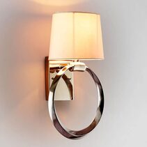 Saratoga Sconce with Shade Nickel - ELSB21482
