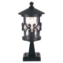 Hereford Pedestal Lantern Black - BL12-BLACK