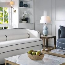 Terrigal Table Lamp Blue With Shade - ELJCV1131