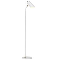 Quinto Floor Lamp White / Aged Brass - QUINTO-FL-WAB