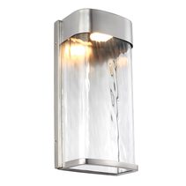Bennie 14W Large LED Wall Light Painted Brushed Steel / Warm White - FE/BENNIE/L PBS