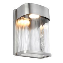 Bennie 14W Small LED Wall Light Painted Brushed Steel / Warm White - FE/BENNIE/S PBS