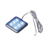 Compact Square 0.5W LED Blue - SLED-SQ6BE