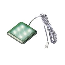 Compact Square 0.5W LED Green - SLED-SQ6GN