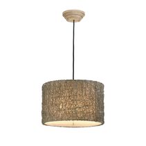 Knotted Rattan 3 Light Ivory Pendant - 21105