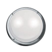 Round Plain 15W LED Polycarbonate Bulkhead Stainless Steel / Warm White - LJL6051-SS