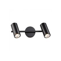 Xanthi 10W LED Twin Spotlight Black / Warm White - LSLX-B2-BL