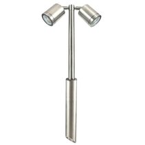 Twin Pole Lite 240V Retro Stainless Steel - TPL/R/SS