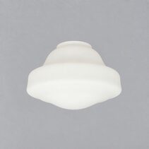 Lincoln Schoolhouse Shade 6 1/4" Fitter Opal Matte - LOI3090042
