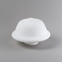 Victorian 16" Schoolhouse Shade 6 1/4" Fitter Opal Matte - LOI3090068
