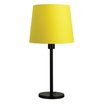 Spoke 35 Black Table Lamp Yellow Shade - OL91238BK + OL91854