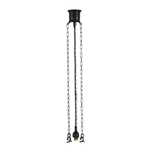 Standard 3 Chain Suspension With Black Cloth Cord Patina - 3026001