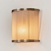 Inanda 1 Light Wall Lamp Half Round Glass - ELJE60284