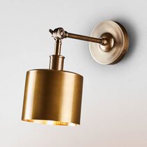 Portofino 1 Light Wall Lamp Antique Brass - ELPRTFWL15ABRA