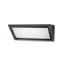 Midi Plain 17W LED Aluminium Triangle Bulkhead Black / Cool White - GT5621-BL