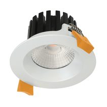 Aqua 10 Watt Dimmable Round LED Downlight White / White - 21230