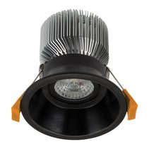 Deep 13 Watt Dimmable Round LED Downlight Black / Neutral White - 20618