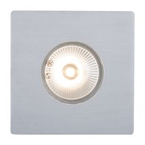 Deka 3 Watt 12V Square LED Deck/Inground Light Anodised Aluminium / Warm White - 19426+19458