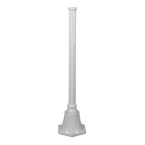 Turin 950mm Tall Base Exterior Post White - 16056