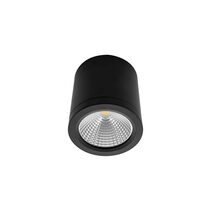 Sura Surface Mount 10W LED Dimmable Downlight Black / Warm White - 17461