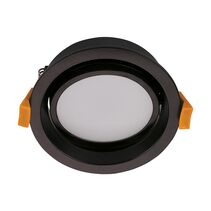 Deco Tilt 13W Dimmable LED Downlight Black / Tri Colour - 21045