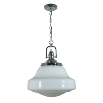 Paramount Chain Pendant Chrome With Lincoln Schoolhouse Glass - 1000705