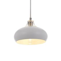 Beck 1 Light Pendant Small White - BECK PE20-WH