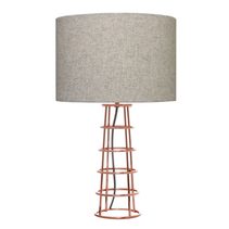 Beatrice 1 Light Table Lamp Copper / Grey - BEAT1TLCOP