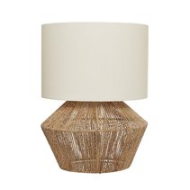 Cassie 1 Light Table Lamp Natural Thread / Off White - CASS1TLNAT