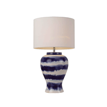 Asta 1 Light Table Lamp White / Blue - ASTA TL-WHBL