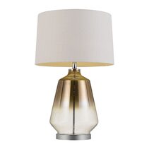 Harper 1 Light Table Lamp Gold / White - HARPER TL-GDWH