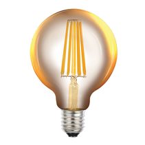 Filament Amber Spherical G95 LED 8W E27 Dimmable / Warm White - LG958WES22DA